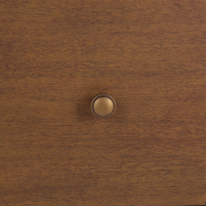 Lizzy Solid Wood 2-Drawer Nightstand With Sleek Metal Accents, Spacious Storage & Minimalist Design