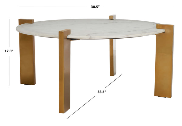 Safavieh Kathaleen Cast Glass Drink Table Black / Clear 9 IN W x 9 IN D x 21.5 IN H