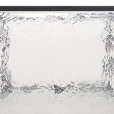 Safavieh Ferguson Cast Glass Accent Table Black / Clear 14 IN W x 10 IN D x 21 IN H