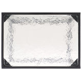 Safavieh Ferguson Cast Glass Accent Table Black / Clear 14 IN W x 10 IN D x 21 IN H