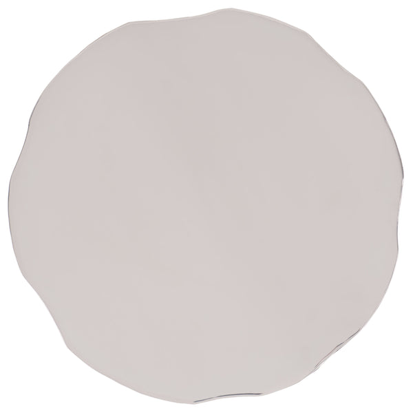 Safavieh Janalee Hammered Steel Accent Table – Chic Chrome Finish For Modern Elegance & Versatile Decor Charcoal Hammered Stainless Steel ,Metal Sfv7912a