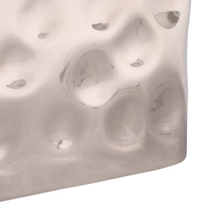 Safavieh Janalee Hammered Steel Square Coffee Table – Modern Centerpiece With Exquisite Texture And Style Chrome Hammered Stainless Steel ,Metal Sfv7914a