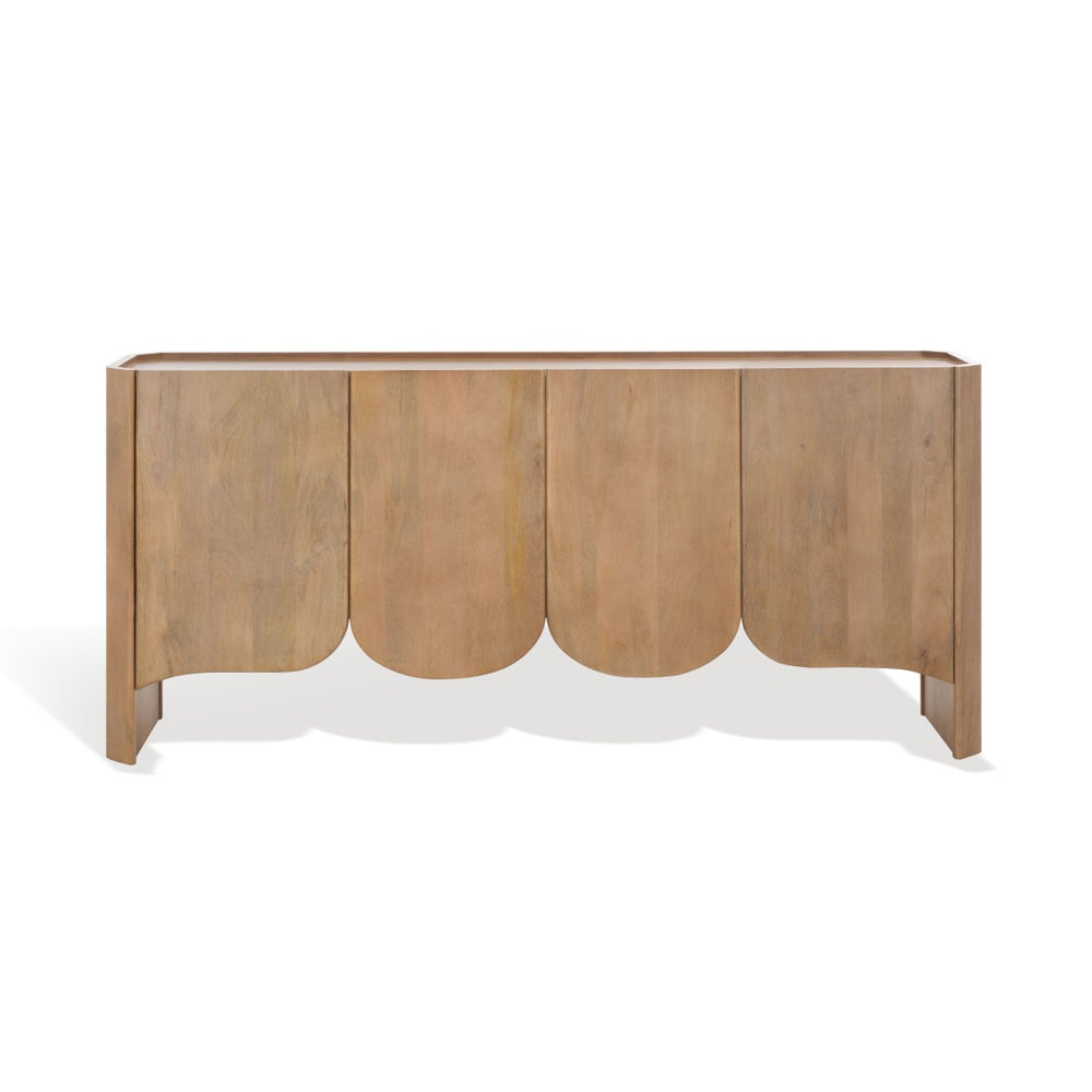 Safavieh HOWIE 4 Door Wood Sideboard – Elegant Mango Wood Storage Solution for Dining & Living Spaces SFV8300A