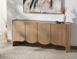 Safavieh Howie 4 Door Wood Sideboard Natural SFV8300A