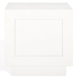 Safavieh Woodworth 2-drawer Cement Nightstand In White - Modern Elegance For Your Bedroom Decor And Storage White Cement ,Manufactured Wood Sfv8301a
