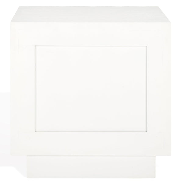 Safavieh Woodworth 2-drawer Cement Nightstand In White - Modern Elegance For Your Bedroom Decor And Storage White Cement ,Manufactured Wood Sfv8301a