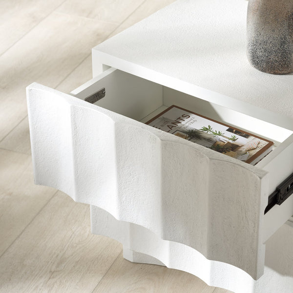 Safavieh Woodworth 2-drawer Cement Nightstand In White - Modern Elegance For Your Bedroom Decor And Storage White Cement ,Manufactured Wood Sfv8301a