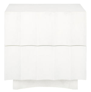 Safavieh Woodworth 2-drawer Cement Nightstand In White - Modern Elegance For Your Bedroom Decor And Storage White Cement ,Manufactured Wood Sfv8301a