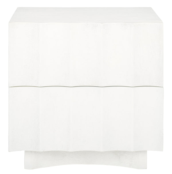 Safavieh Woodworth 2-drawer Cement Nightstand In White - Modern Elegance For Your Bedroom Decor And Storage White Cement ,Manufactured Wood Sfv8301a