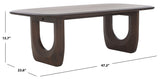 Safavieh Cassiette Wood Coffee Table Walnut SFV8303A