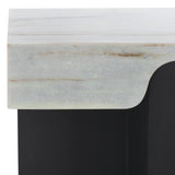 Safavieh Roxandra Marble Top Accent Table Black / White SFV8305A-2BX