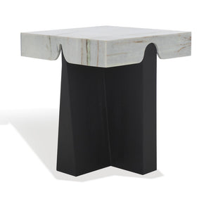 Safavieh Roxandra Marble Top Accent Table Black / White SFV8305A-2BX