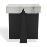 Safavieh Roxandra Marble Top Accent Table Black / White SFV8305A-2BX