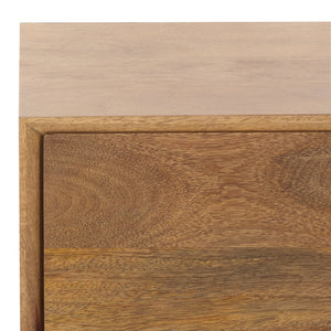 Safavieh Grigorio 1 Drawer Wood Nightstand - Premium Mango Wood With Stylish Brown Finish & Ample Storage Brown Wood ,Metal Sfv8306a