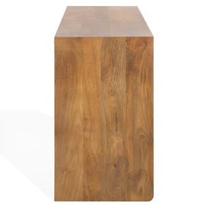 Safavieh Grigorio 6 Drawer Wood Dresser - Elegant Mango Wood Storage Solution For Your Dream Bedroom Decor Brown Wood ,Metal Sfv8307a