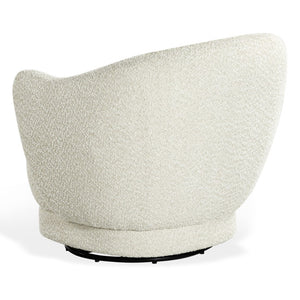 Safavieh Octavio Barrel Swivel Accent Chair Upholstered Fabric Seat for Living Room Comfort Beige SFV8800A