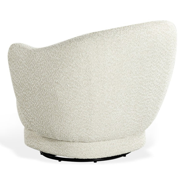 Safavieh Octavio Barrel Swivel Accent Chair Upholstered Fabric Seat for Living Room Comfort Beige SFV8800A