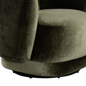 Safavieh Octavio Barrel Swivel Accent Chair Upholstered Fabric Seat for Living Room Comfort Olive Green SFV8800B