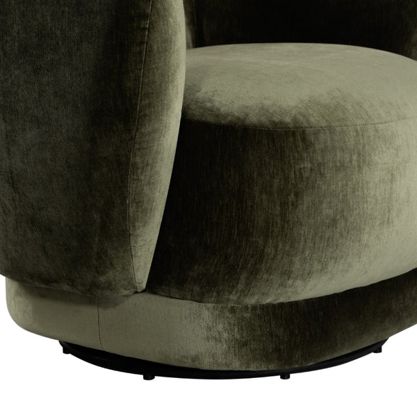 Safavieh Octavio Barrel Swivel Accent Chair Upholstered Fabric Seat for Living Room Comfort Olive Green SFV8800B
