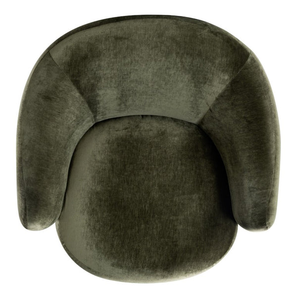 Safavieh Octavio Barrel Swivel Accent Chair Upholstered Fabric Seat for Living Room Comfort Olive Green SFV8800B