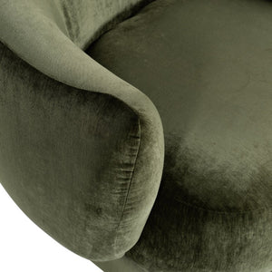 Safavieh Octavio Barrel Swivel Accent Chair Upholstered Fabric Seat for Living Room Comfort Olive Green SFV8800B