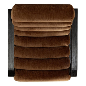 Safavieh Kellibeth Velvet Accent Lounge Chair with Dark Walnut Legs for Living Rooms Orange SFV8802A