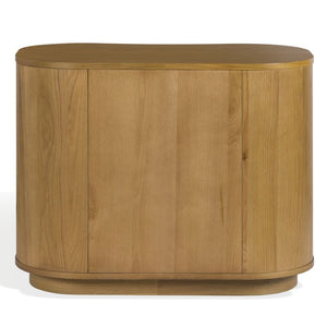 Safavieh Joanne 3 Drawer Natural Wood Nightstand with Metal Accents for Modern Farmhouse Bedrooms SFV8807A