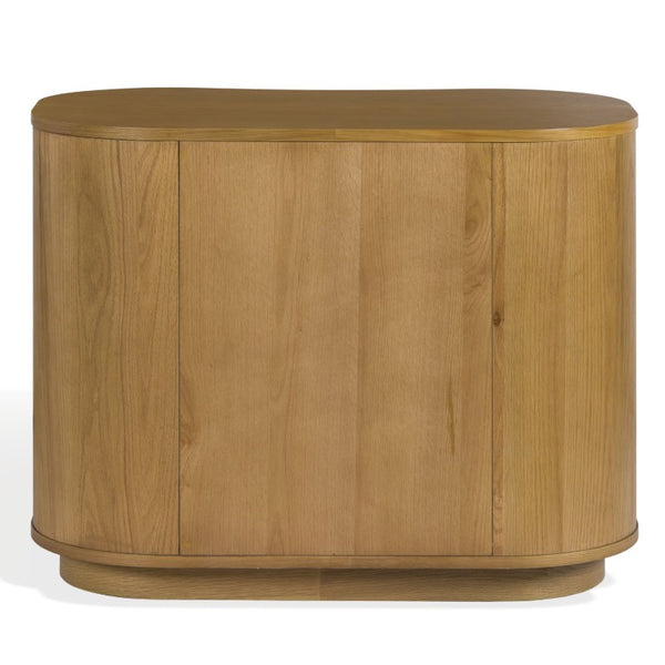 Safavieh Joanne 3 Drawer Natural Wood Nightstand with Metal Accents for Modern Farmhouse Bedrooms SFV8807A