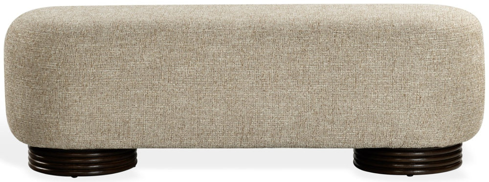 Safavieh Macibrianna Upholstered Entryway Bench with Wood Frame and Warm Brown Fabric Seat SFV8808A