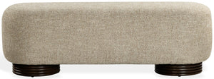 Safavieh Macibrianna Upholstered Entryway Bench with Wood Frame and Warm Brown Fabric Seat SFV8808A