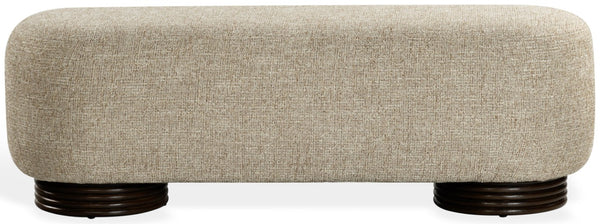 Safavieh Macibrianna Upholstered Entryway Bench with Wood Frame and Warm Brown Fabric Seat SFV8808A