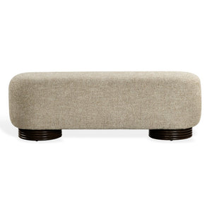 Safavieh Macibrianna Upholstered Entryway Bench with Wood Frame and Warm Brown Fabric Seat SFV8808A