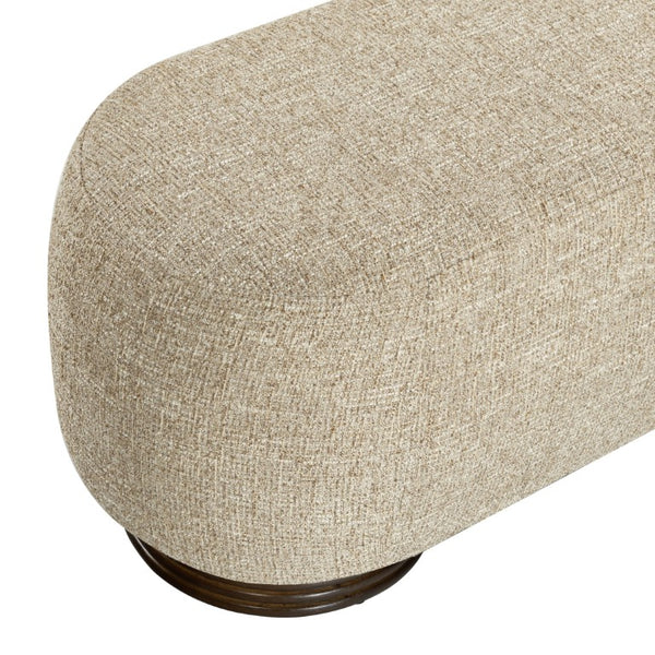 Safavieh Macibrianna Upholstered Entryway Bench with Wood Frame and Warm Brown Fabric Seat SFV8808A