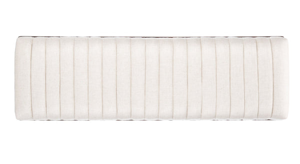 Safavieh FLANNERY Mid-Century Bench - Elegant Upholstered Seating for Entryways, Living Rooms, and Bedrooms Cream SFV9017A