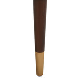 Safavieh Flannery Mid-Century Bench XII23 Ivory / Dark Mahogany Wood / Fabric / Metal SFV9017B