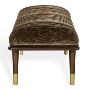 Safavieh Flannery Mid-Century Upholstered Bench with Tapered Legs for Bedroom or Entryway SFV9017E