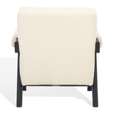 Safavieh Billie Boucle Accent Chair Beige / Black Wood / Fabric / Foam SFV9100B