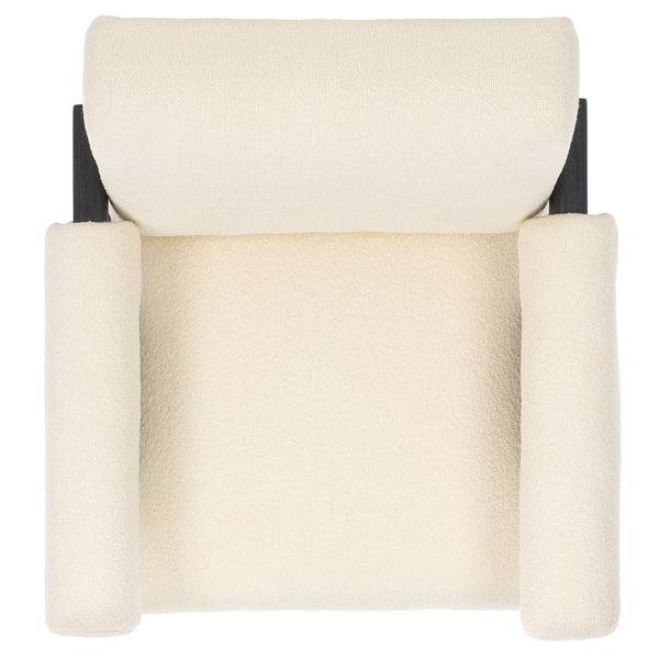 Safavieh Billie Boucle Accent Chair Beige / Black Wood / Fabric / Foam SFV9100B