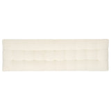 Safavieh Gallagher Tufted Boucle Bench Beige / Natural Wood / Fabric / Foam SFV9103A