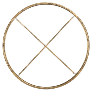 Safavieh JESSA Round Coffee Table – Elegant Metal Frame with Tempered Glass Top for Chic Living Spaces Brass SFV9501A