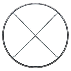 Safavieh JESSA Round Coffee Table – Elegant Metal Frame with Tempered Glass Top for Chic Living Spaces Silver SFV9501B