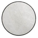 Safavieh Jessa Round Metal Coffee Table Black / White Forged Metal / White Marble / Mdf SFV9501D