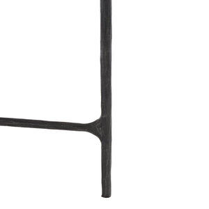 Safavieh JESSA Round Coffee Table – Elegant Metal Frame with Tempered Glass Top for Chic Living Spaces Black SFV9501E