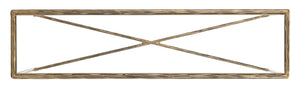 Safavieh JESSA Forged Metal Console Table - Elegant Tempered Glass Top for Modern and Classic Interiors Brass SFV9502A