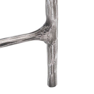Safavieh JESSA Forged Metal Console Table - Elegant Tempered Glass Top for Modern and Classic Interiors Silver SFV9502B