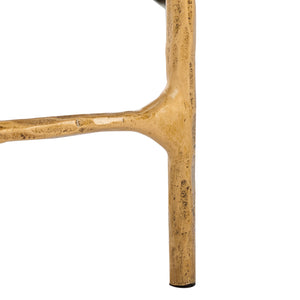 Safavieh Jessa Console Table - Exquisite Brass Frame With Sleek Black Marble Top For Elegant Interiors Brass ,Black Forged Metal ,Black Marble ,Wood Sfv9502f