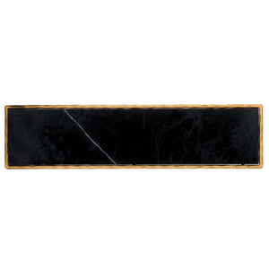 Safavieh Jessa Console Table - Exquisite Brass Frame With Sleek Black Marble Top For Elegant Interiors Brass ,Black Forged Metal ,Black Marble ,Wood Sfv9502f