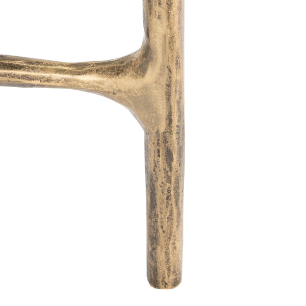 Safavieh JESSA Forged Metal Square End Table - Modern Minimalist Accent for Stylish Living Spaces Brass SFV9503A