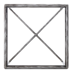 Safavieh JESSA Forged Metal Square End Table - Modern Minimalist Accent for Stylish Living Spaces Silver SFV9503B