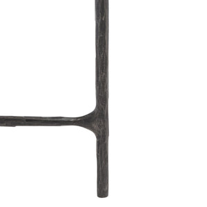 Safavieh JESSA Forged Metal Square End Table - Modern Minimalist Accent for Stylish Living Spaces Black SFV9503E